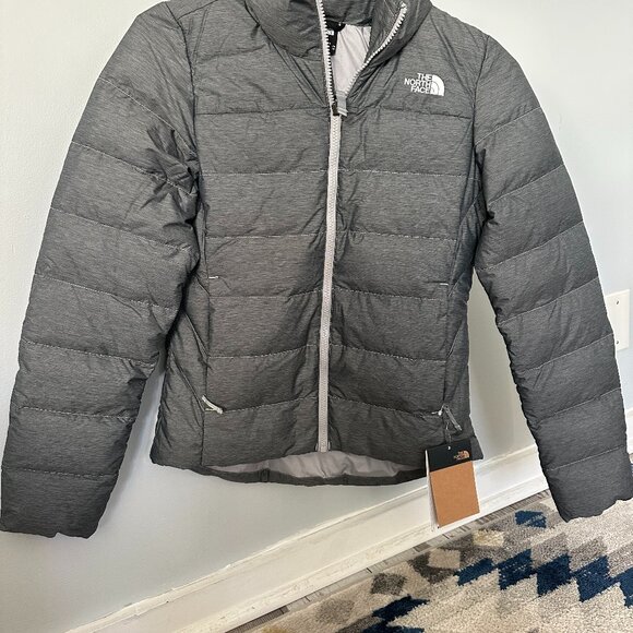 Womens The North Face Flare II Puffer 550 Down Winter Packable Jacket XS - Grey - Picture 1 of 3